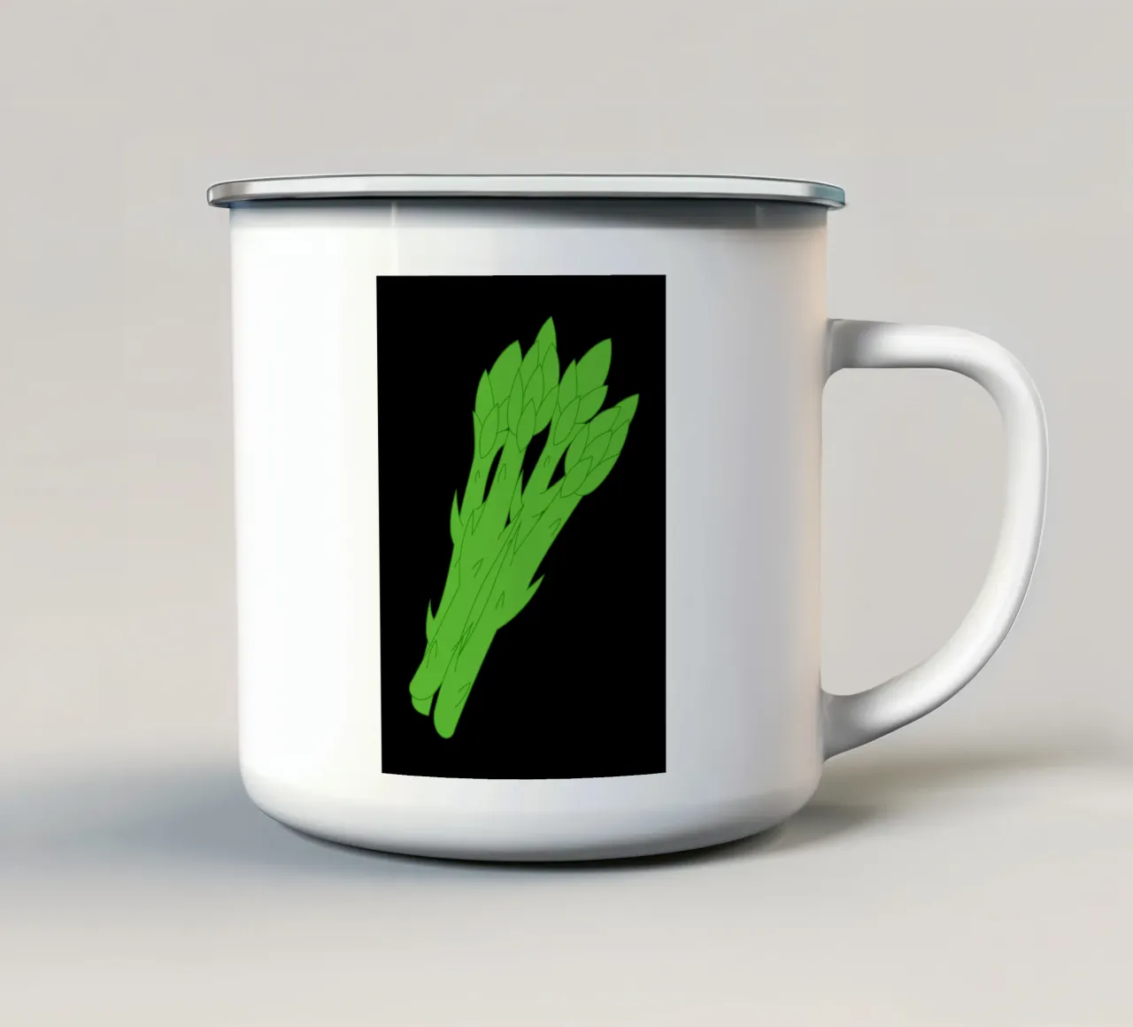 Asparagus tazza in smalto da LisaArtes
