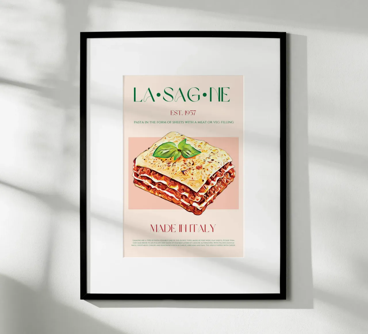 Stampa delle lasagne poster da KOKRPrints