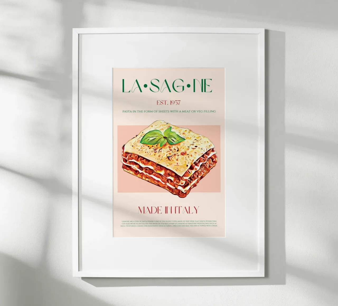 Stampa delle lasagne poster da KOKRPrints