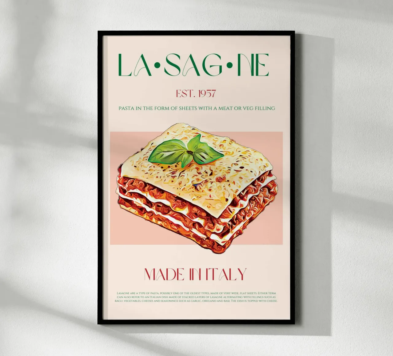 Stampa delle lasagne poster da KOKRPrints