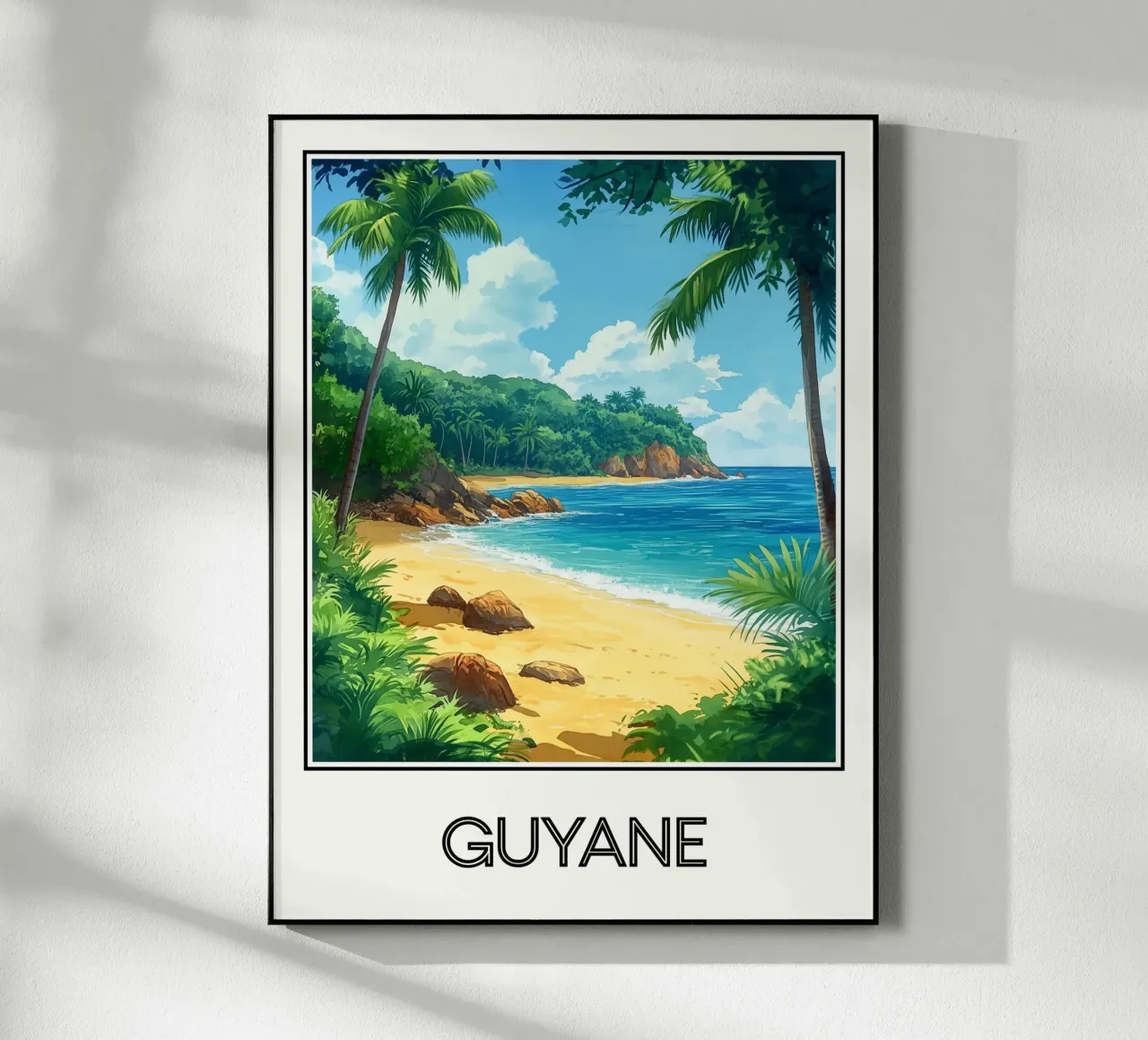 Affiche Guyane plexiglass da Frame the World