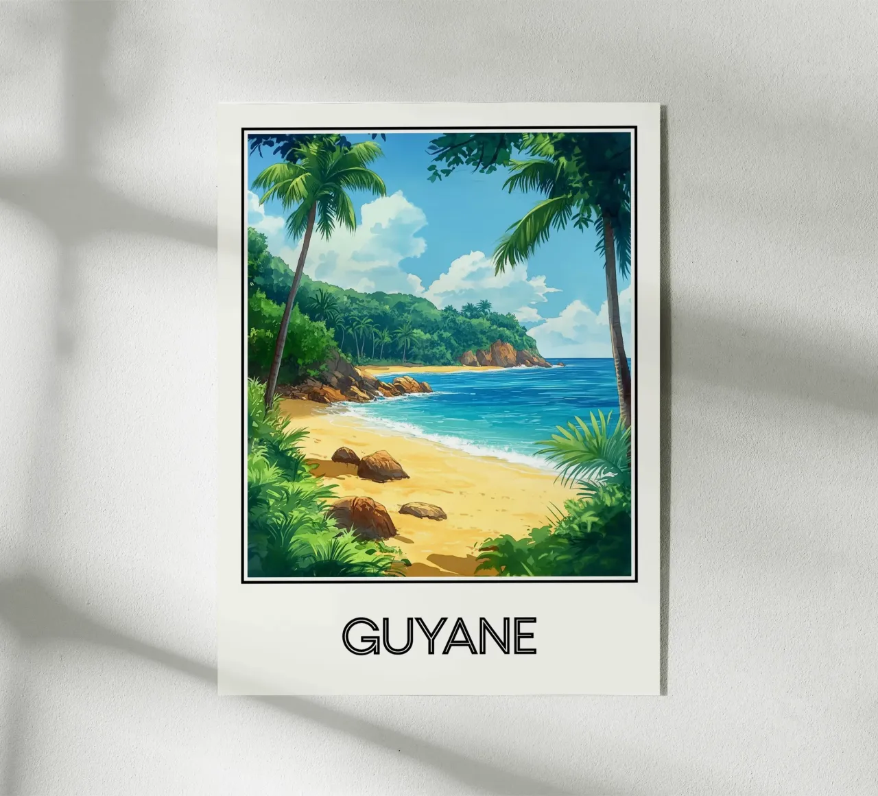 Affiche Guyane plexiglass da Frame the World