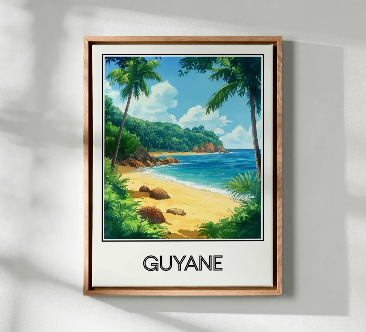 Affiche Guyane tela da Frame the World