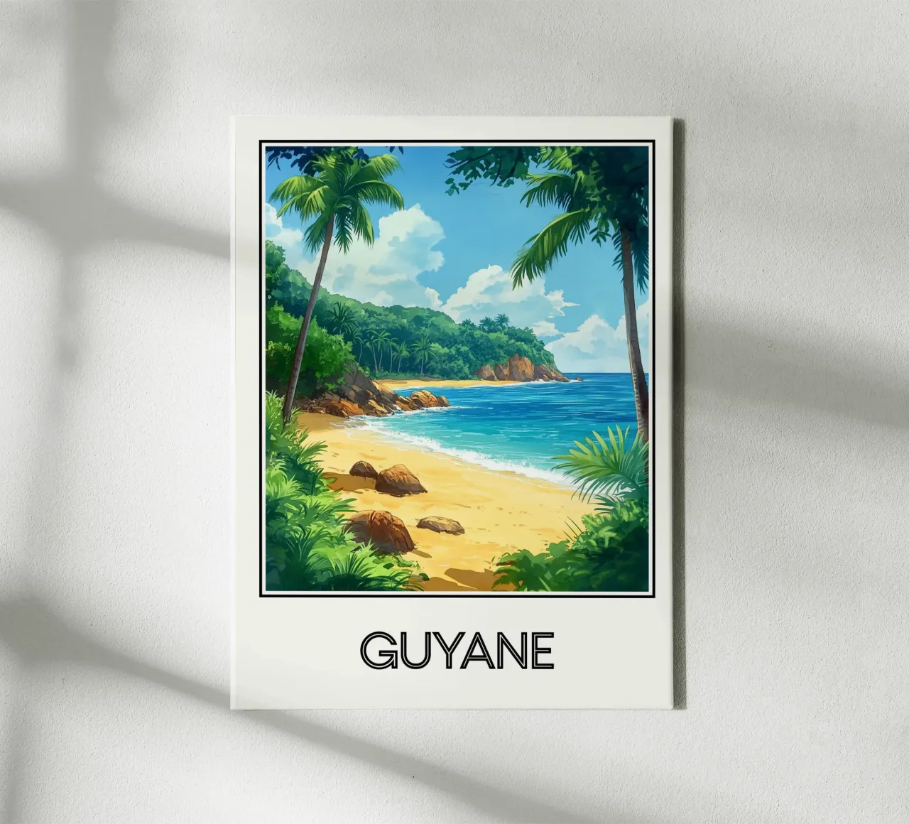 Affiche Guyane tela da Frame the World