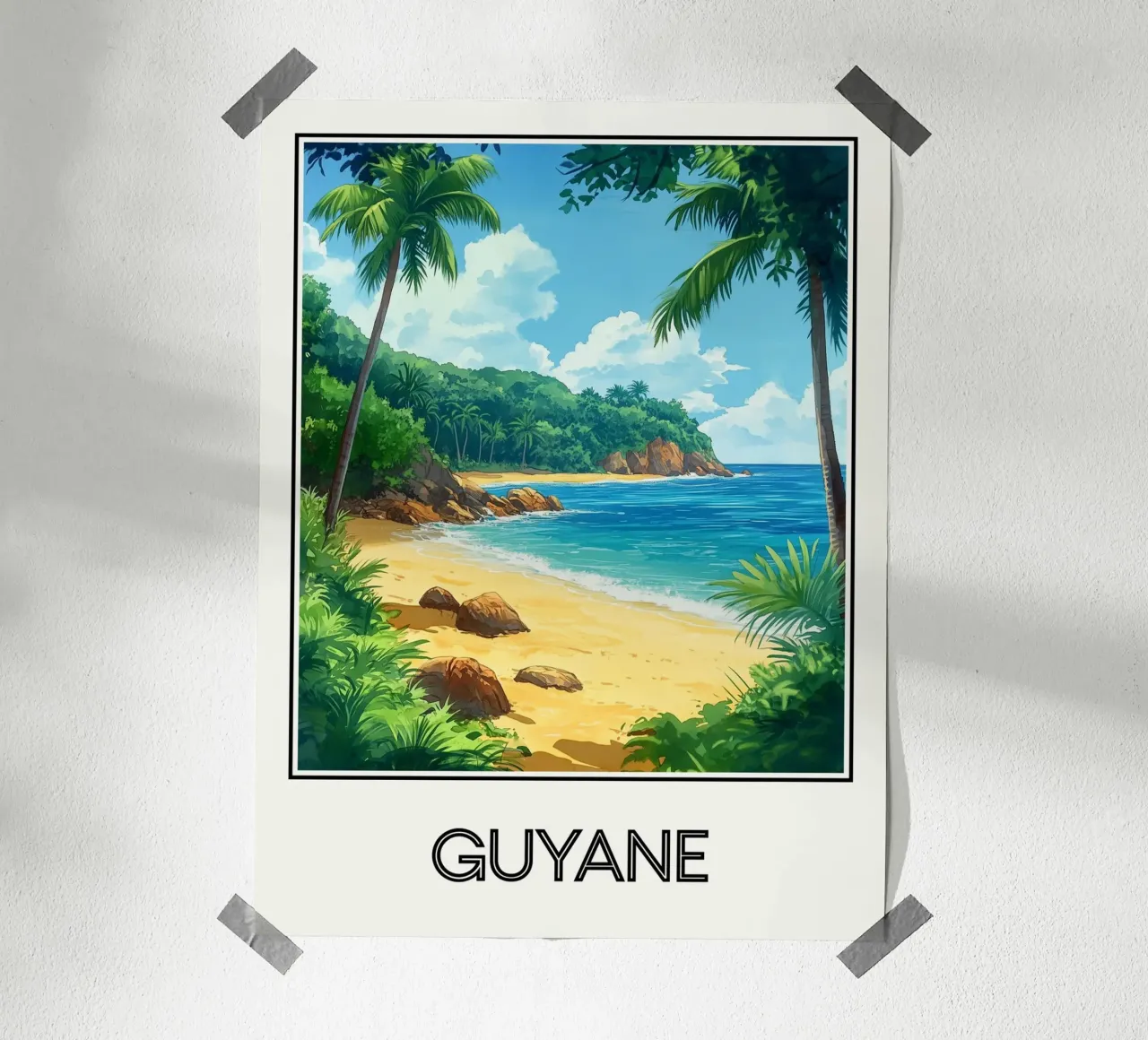 Affiche Guyane Poster von Frame the World