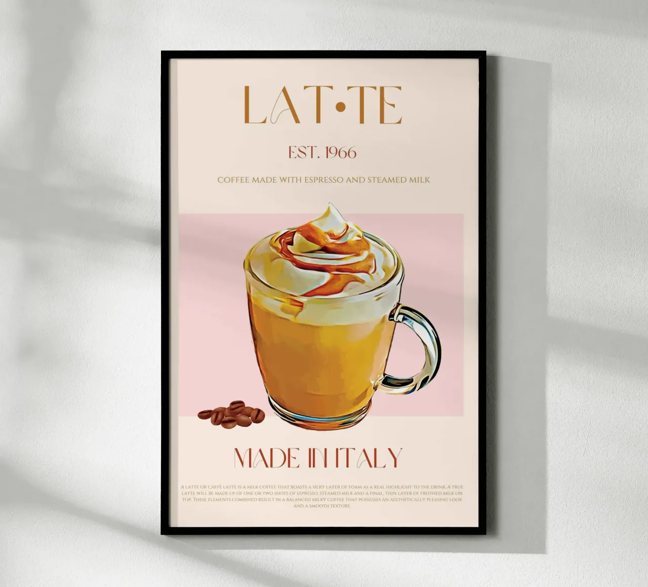 Latte Print poster da KOKRPrints