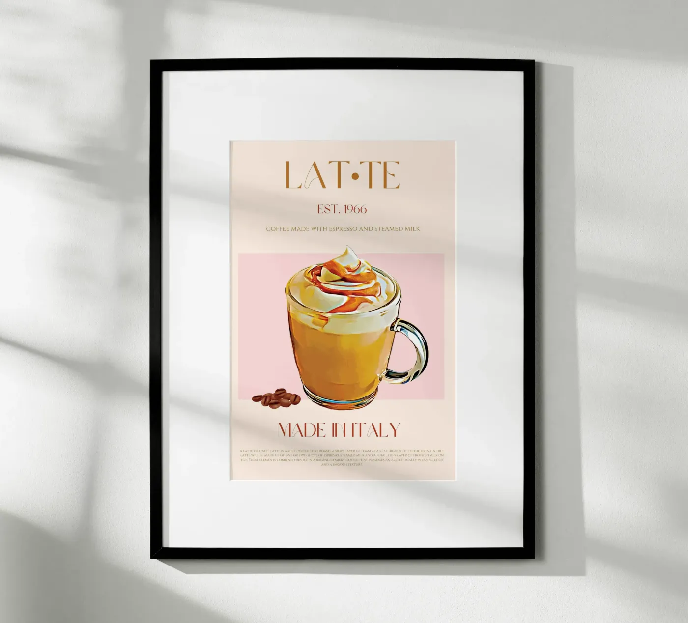 Latte Print poster da KOKRPrints