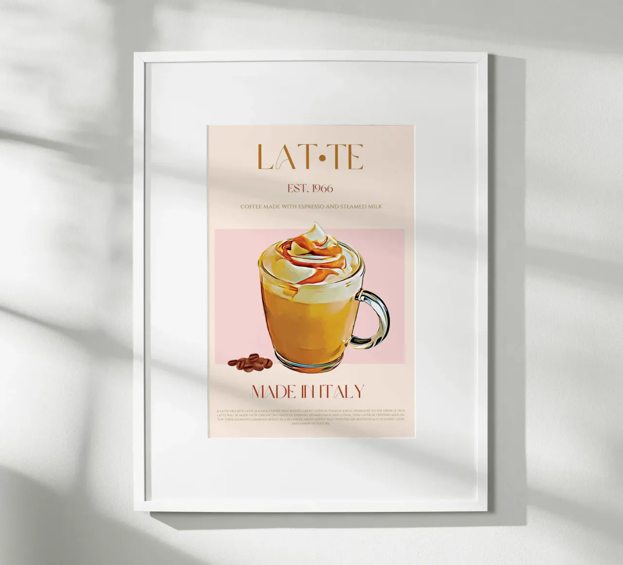Latte Print poster da KOKRPrints