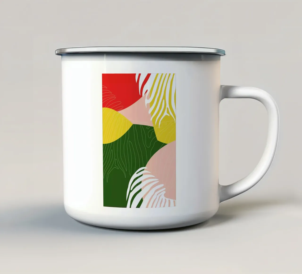 Jungle Orange tazza in smalto da XOXO Arte