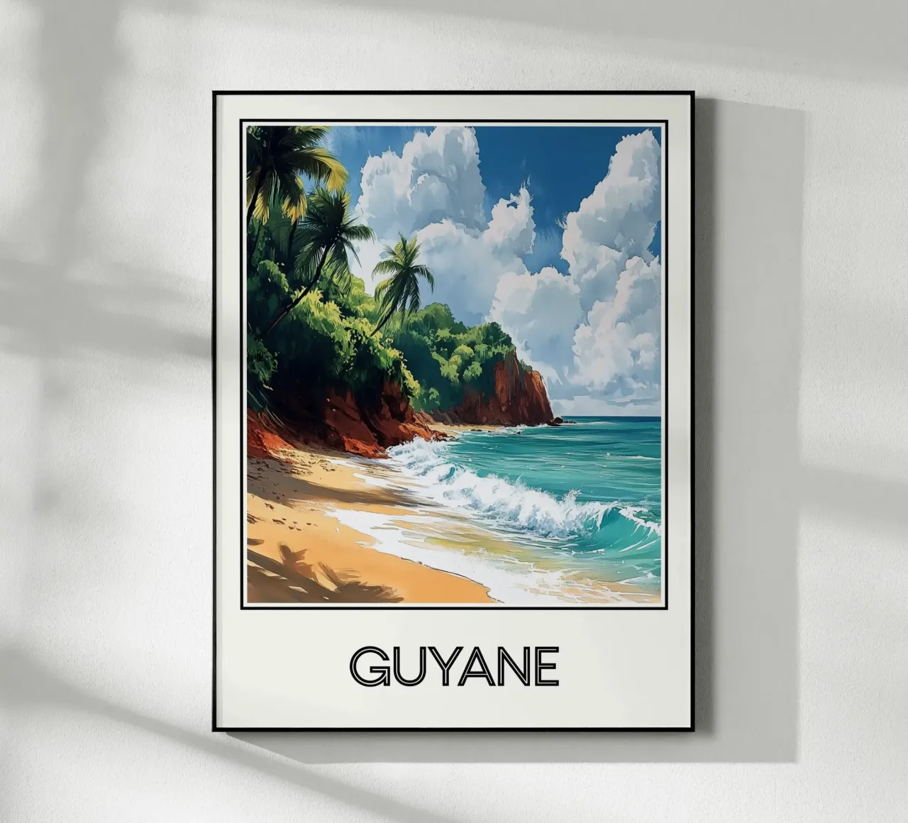 Affiche Guyane plexiglass da Frame the World