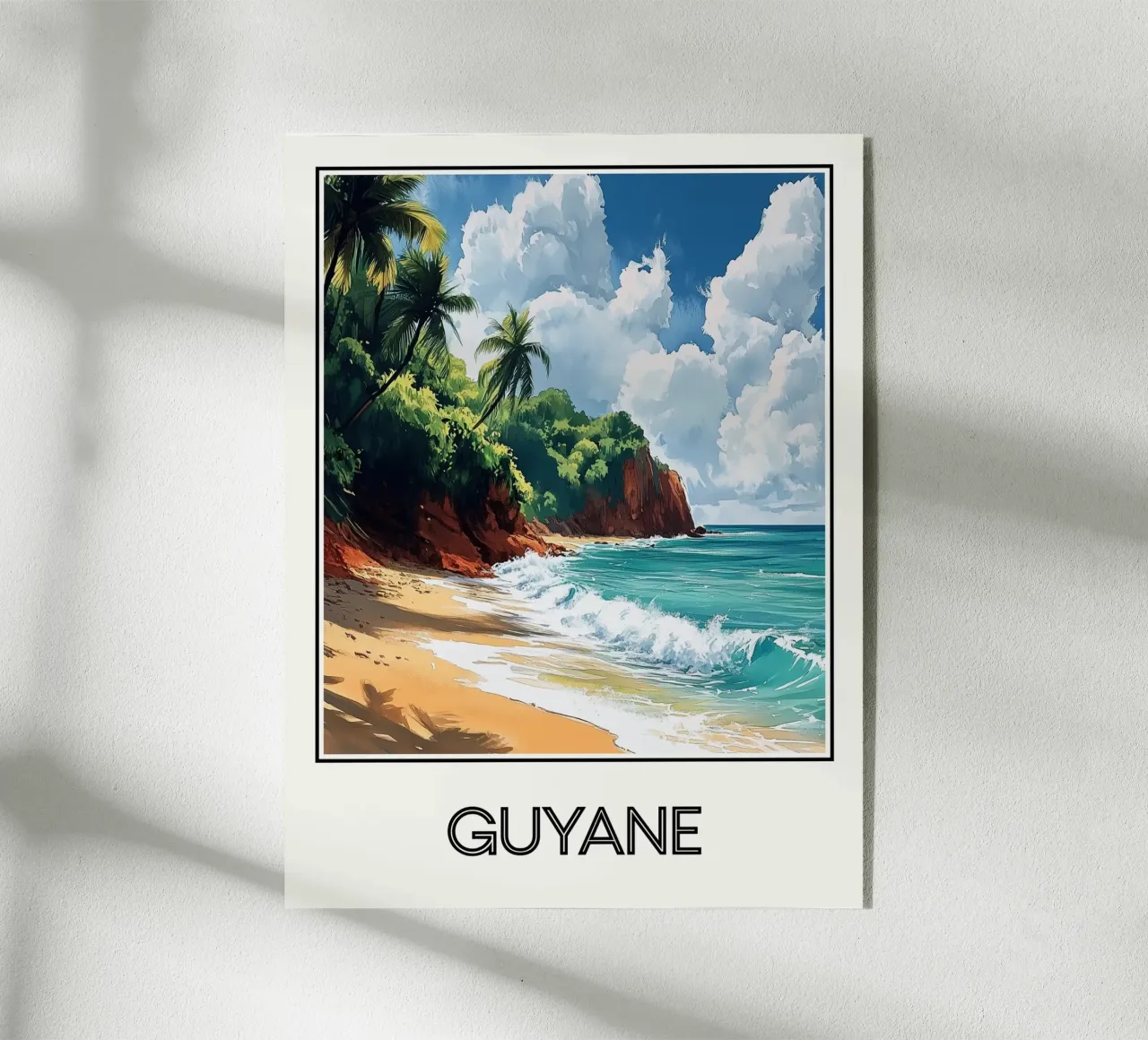Affiche Guyane plexiglass da Frame the World