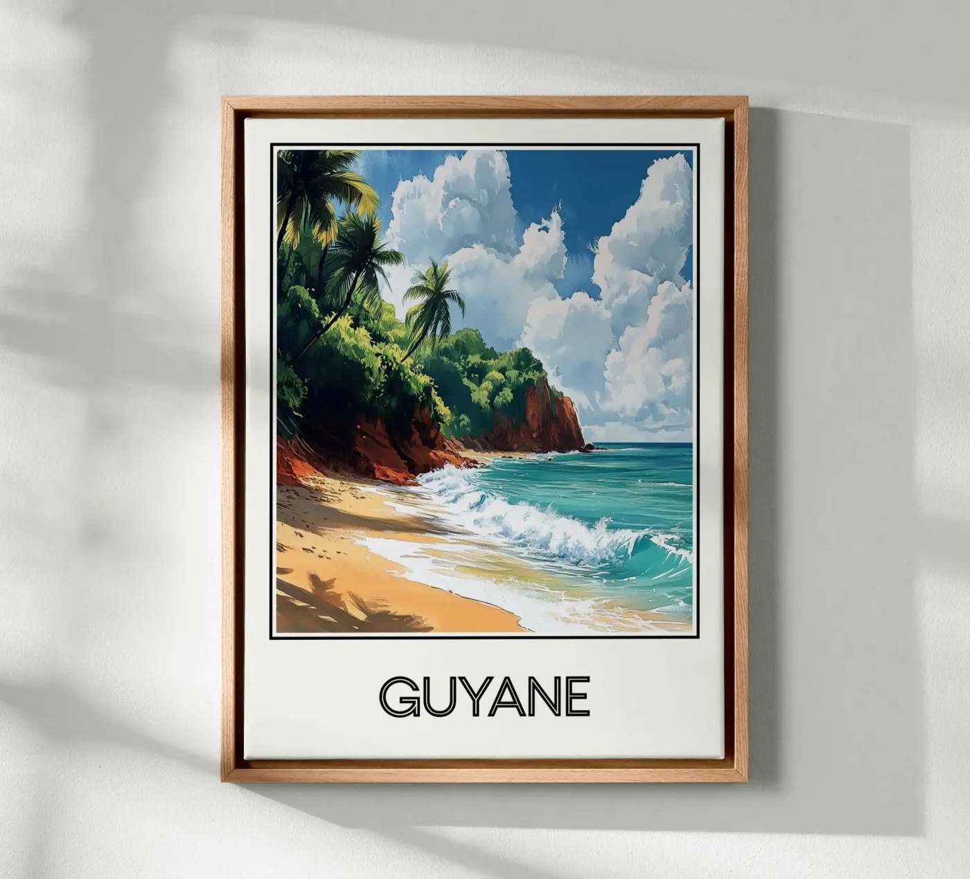 Affiche Guyane canvas van Frame the World