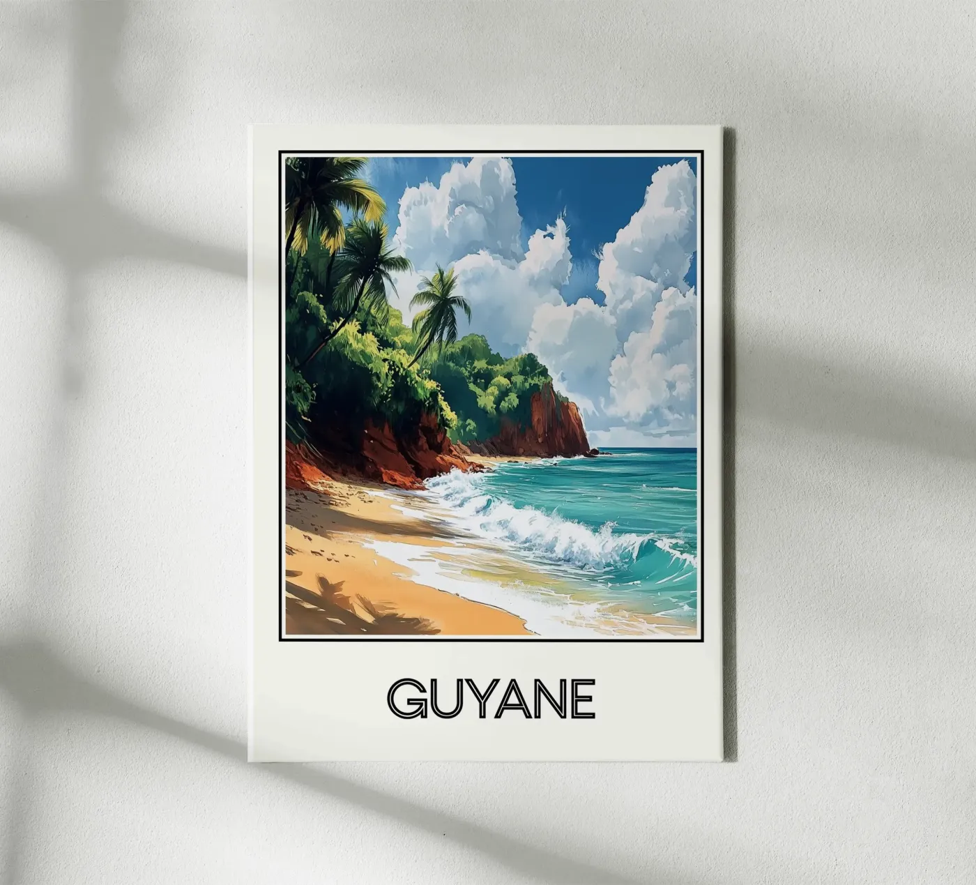 Affiche Guyane canvas van Frame the World