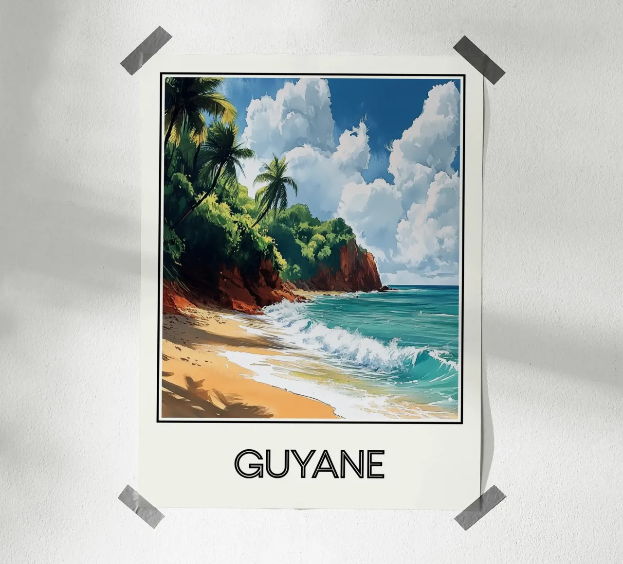 Affiche Guyane poster da Frame the World