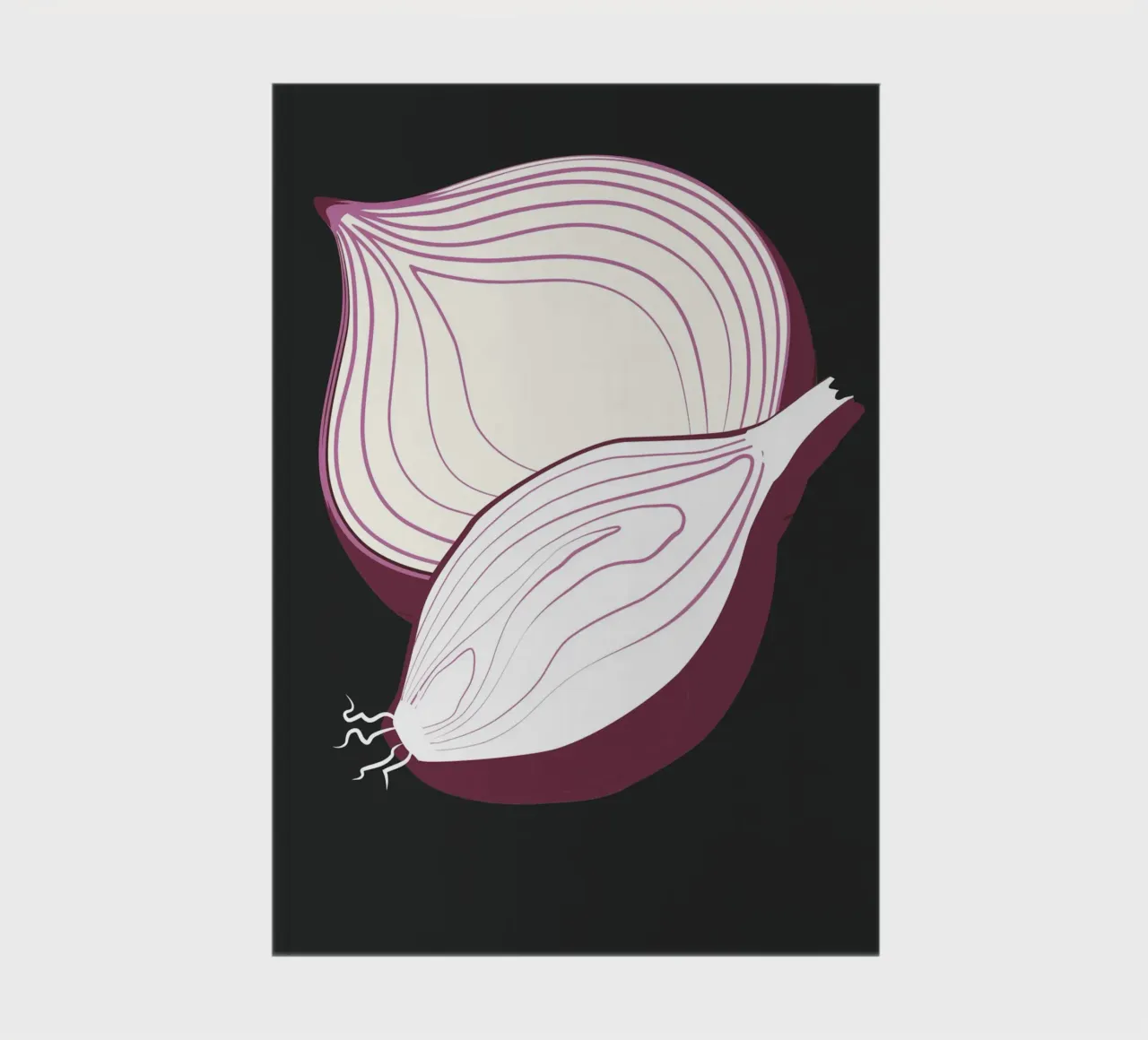 Purple onion notebook by LisaArtes