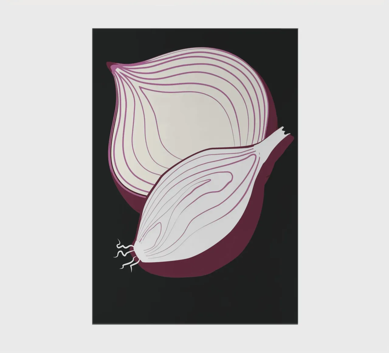 Purple onion notebook by LisaArtes
