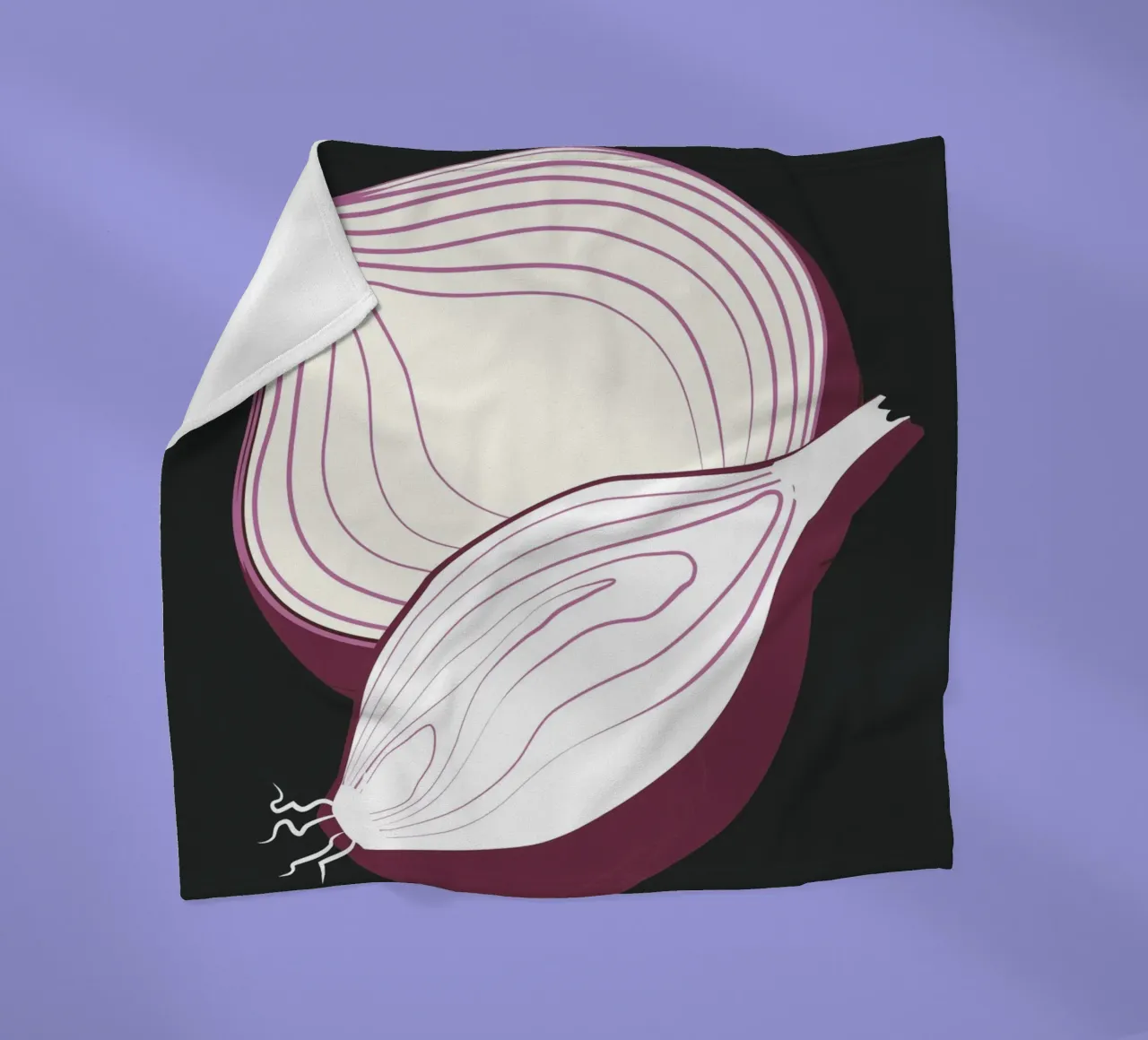 Purple onion coperta in pile da LisaArtes