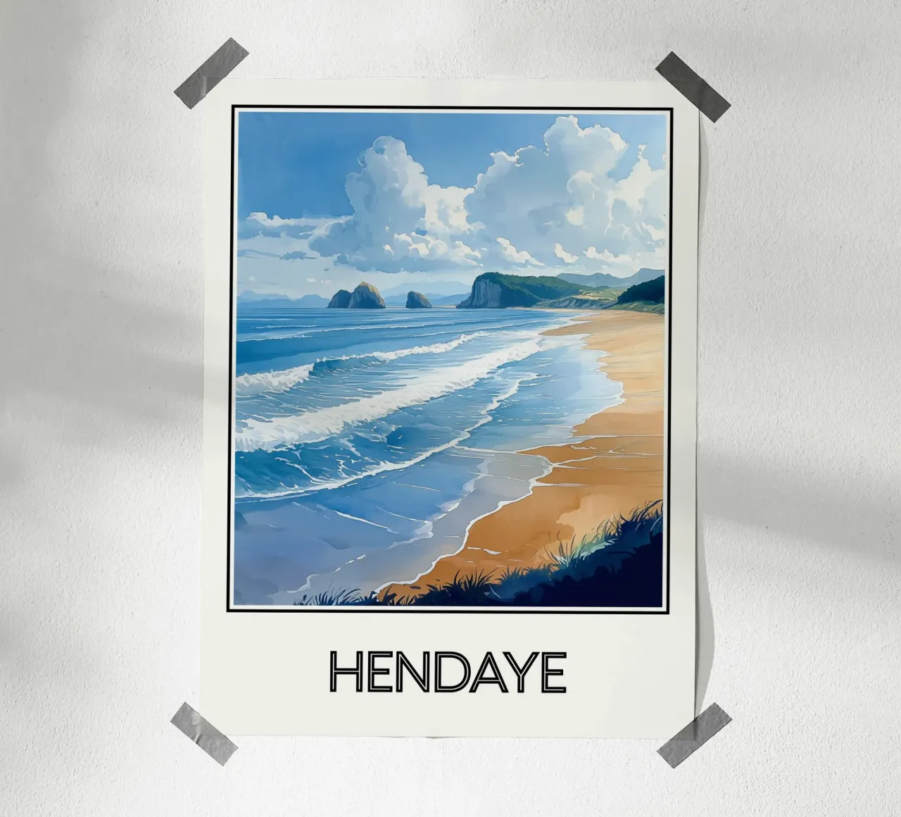 Hendaye poster da Frame the World
