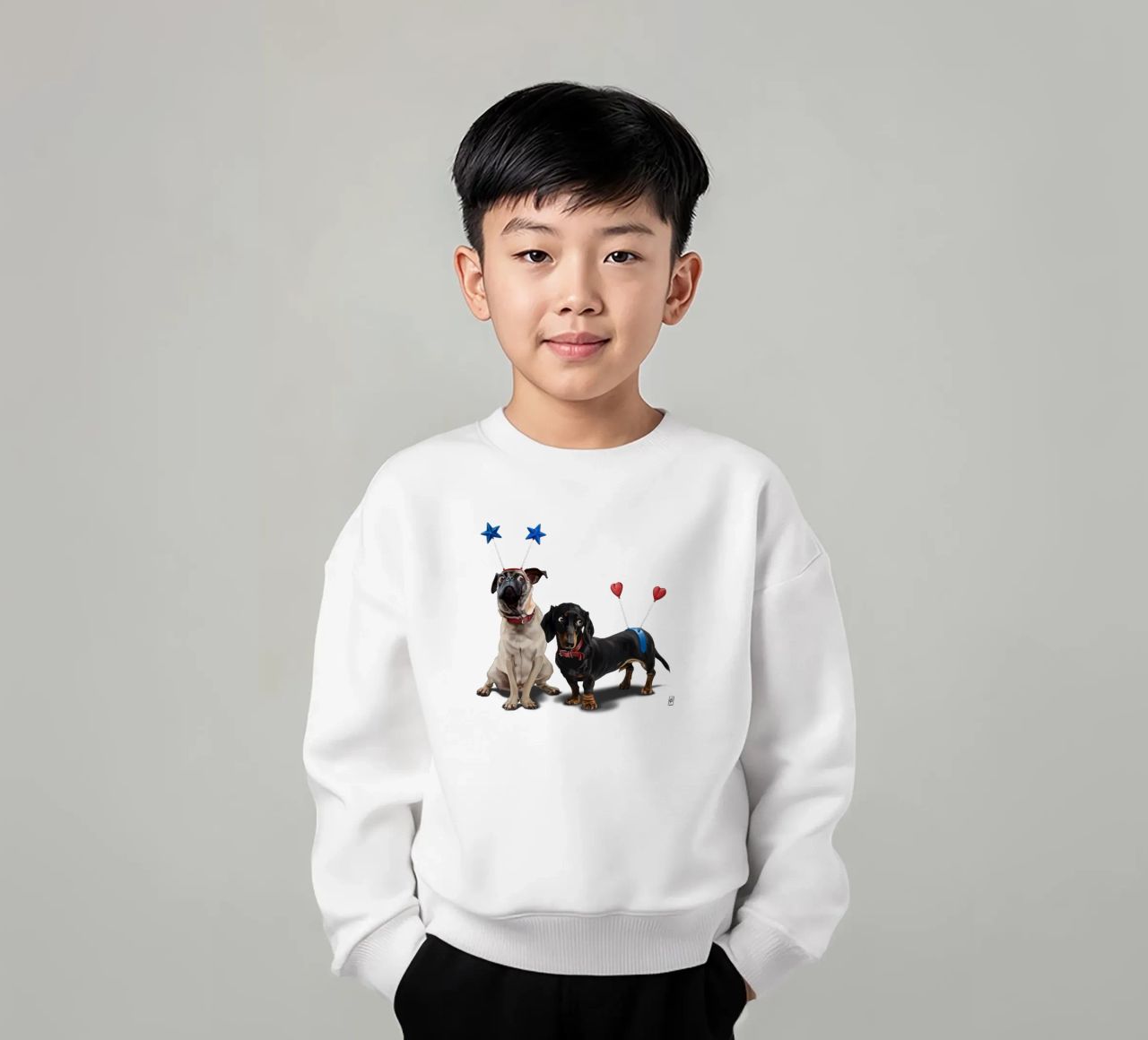 What's the Deely? (Colour) felpa bambino da Rob Art | Illustration