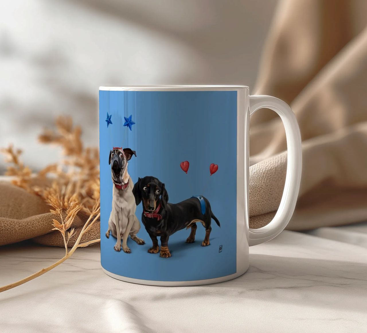 What's the Deely? (Colour) tazza in ceramica da Rob Art | Illustration