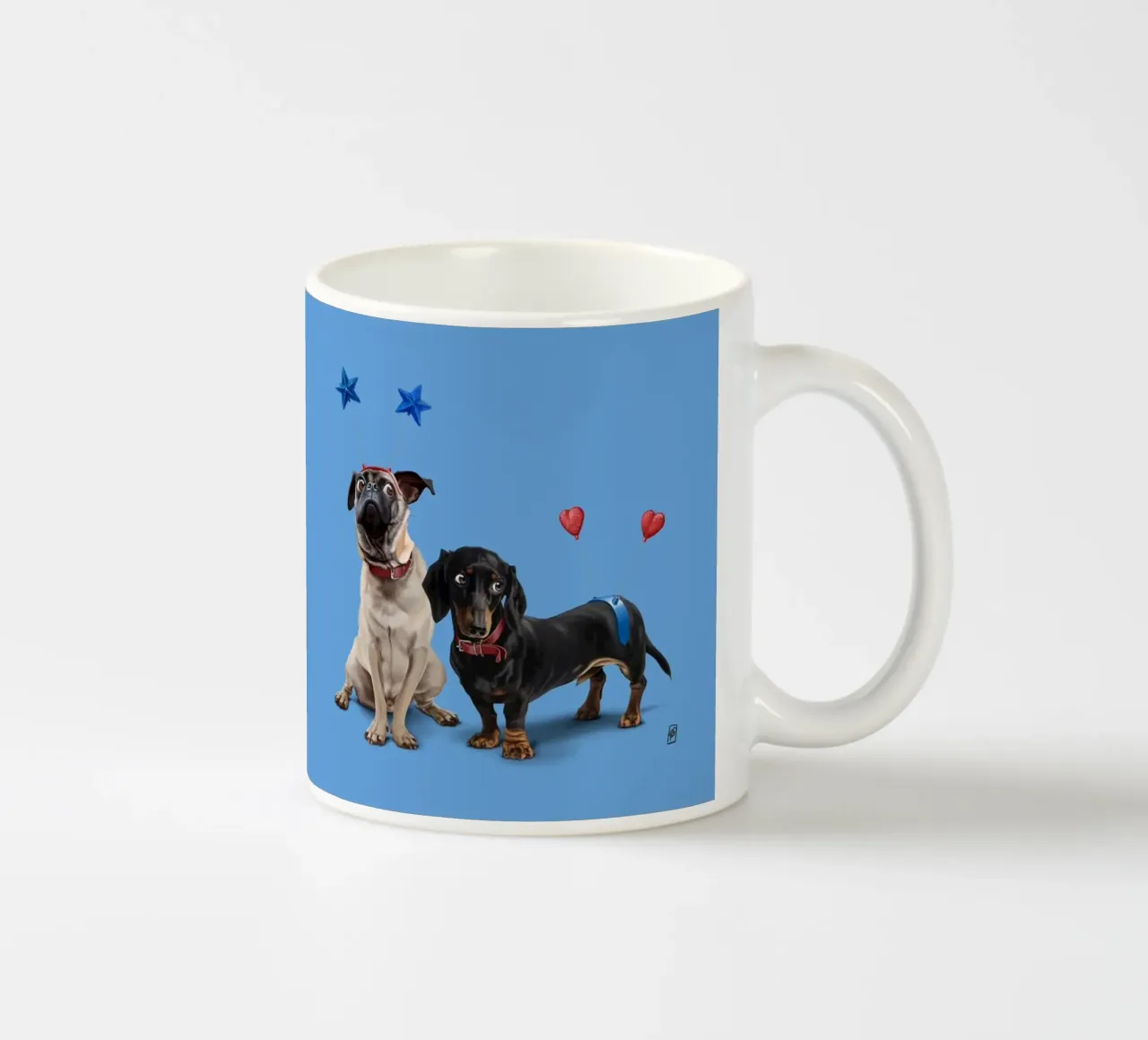 What's the Deely? (Colour) Keramik Tasse von Rob Art | Illustration