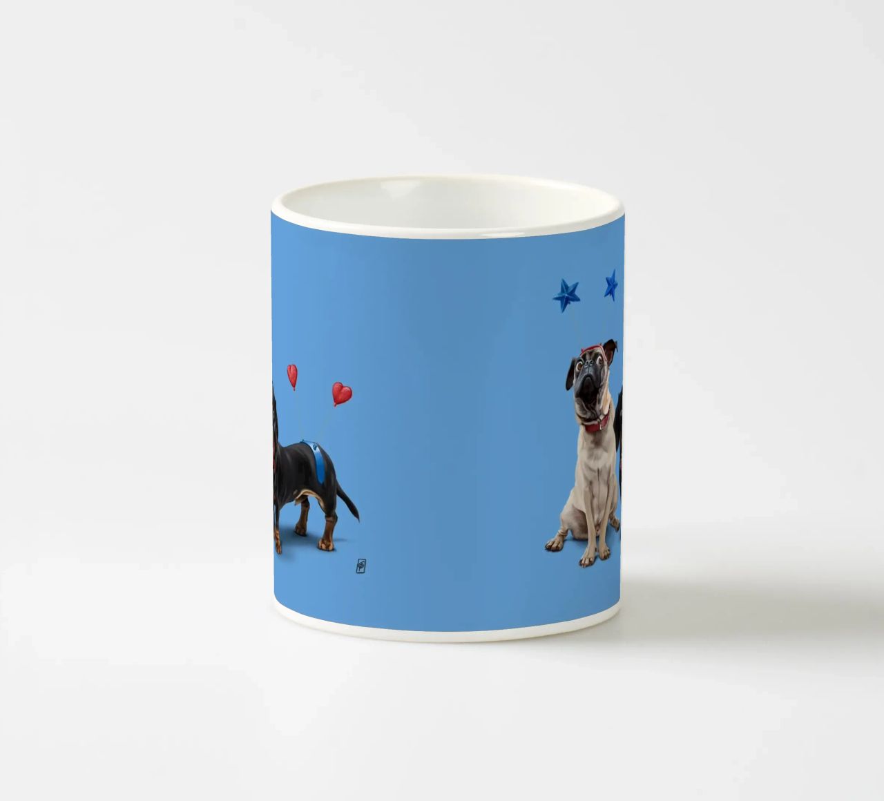 What's the Deely? (Colour) tazza in ceramica da Rob Art | Illustration