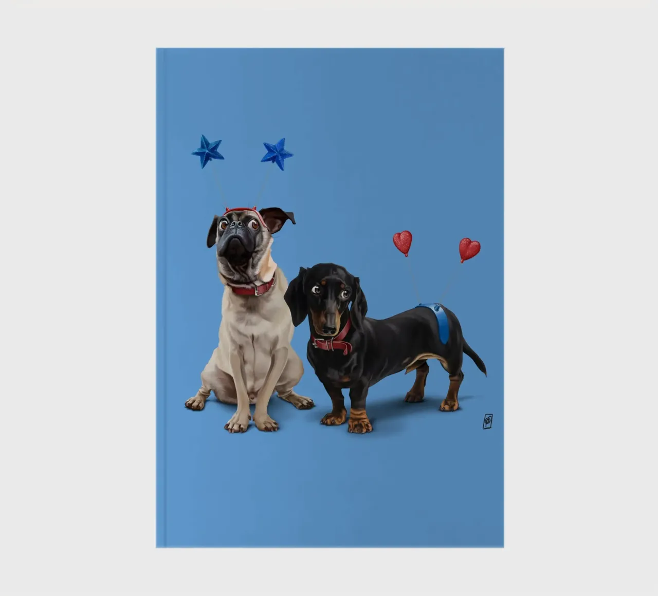 What's the Deely? (Colour) notebook by Rob Art | Illustration