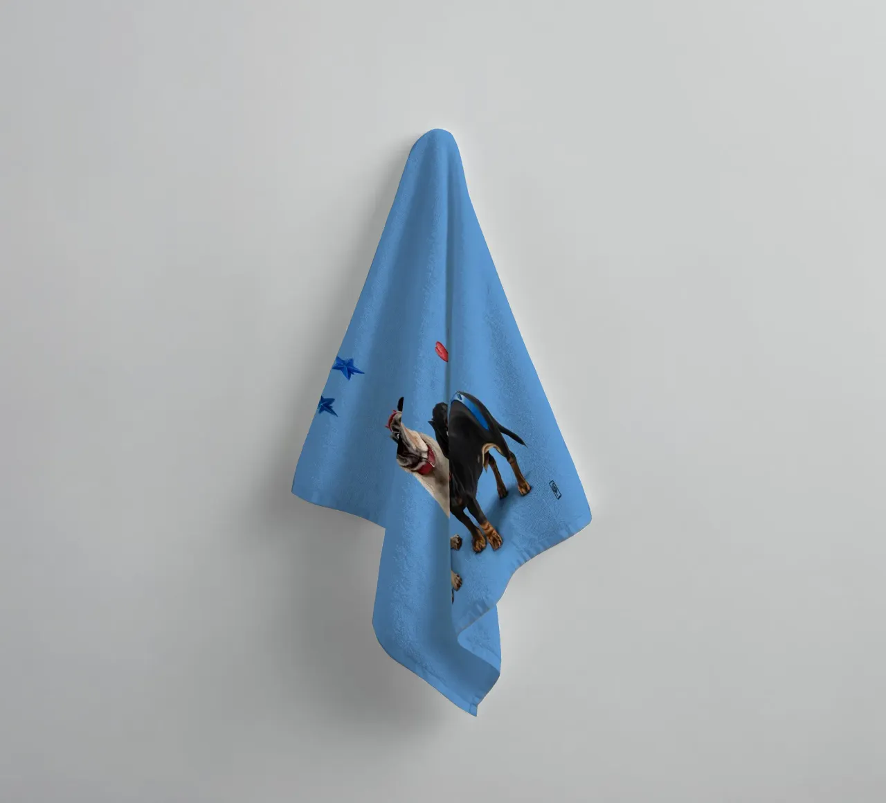 What's the Deely? (Colour) asciugamano da bagno da Rob Art | Illustration