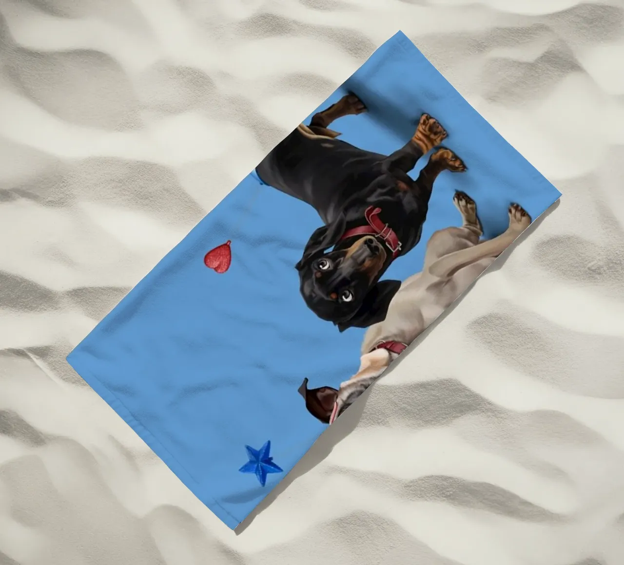What's the Deely? (Colour) toalla de playa de Rob Art | Illustration