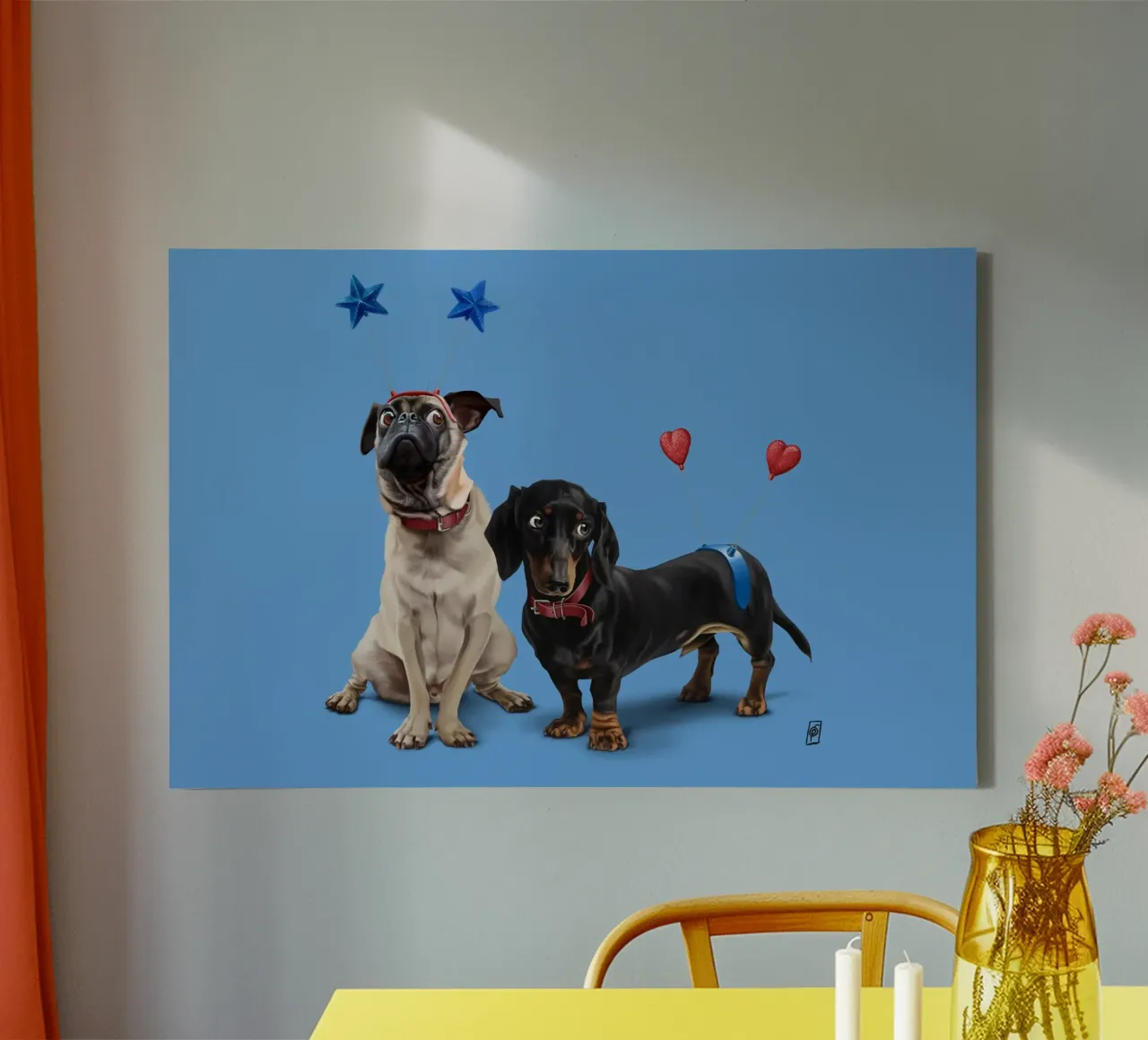 What's the Deely? (Colour) canvas by Rob Art | Illustration