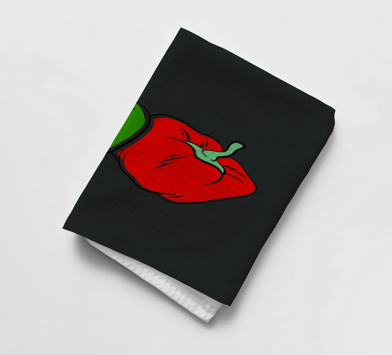 Peppers green and red canovaccio da cucina da LisaArtes