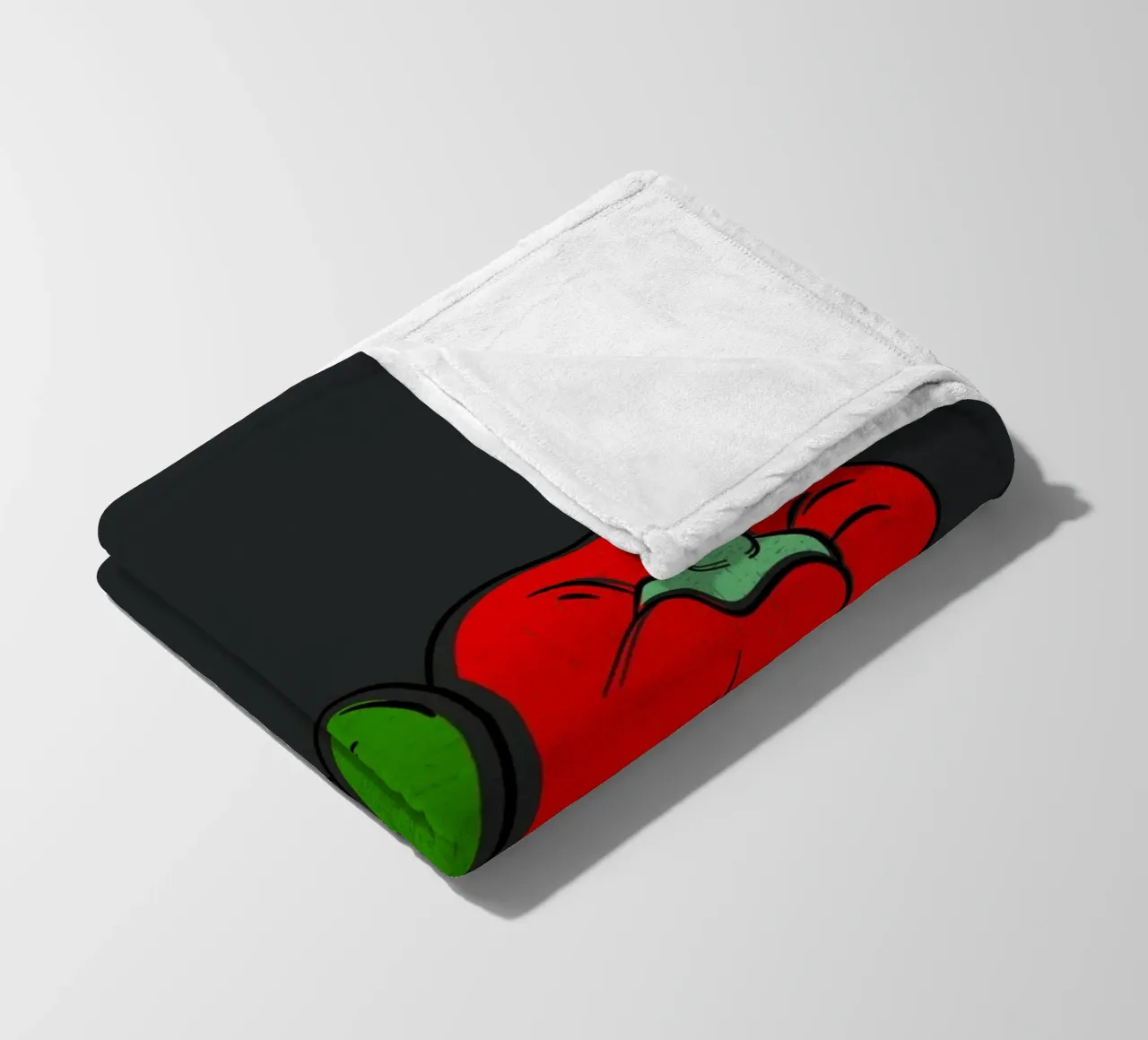 Peppers green and red coperta in pile da LisaArtes