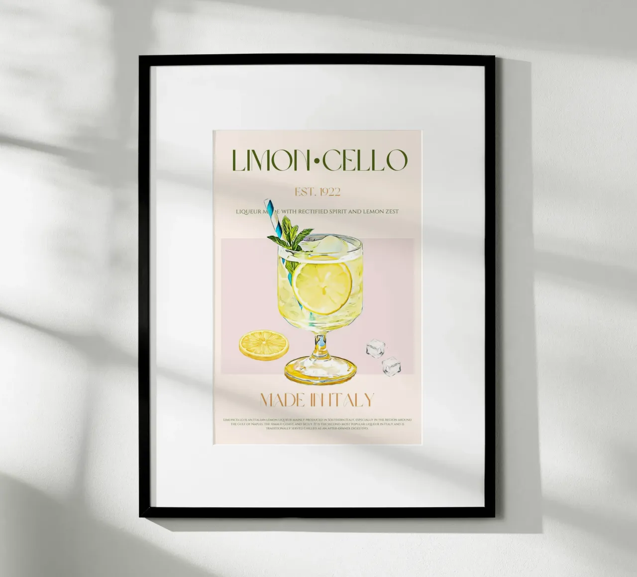 Limoncello Print poster by KOKRPrints