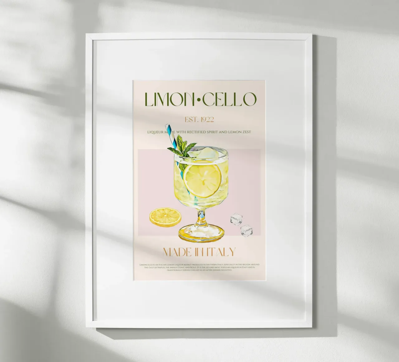 Limoncello Print poster by KOKRPrints