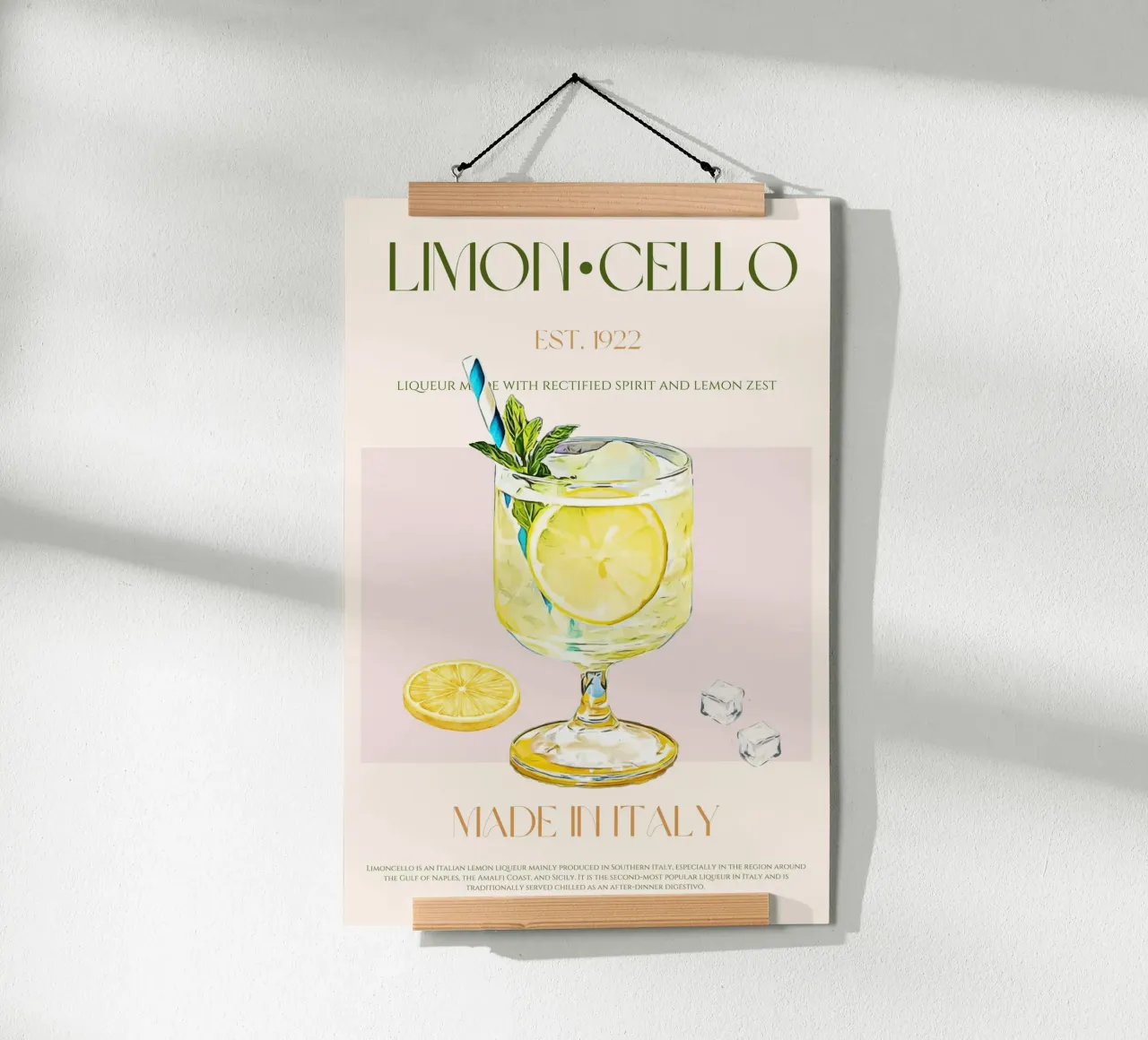 Limoncello Print poster by KOKRPrints
