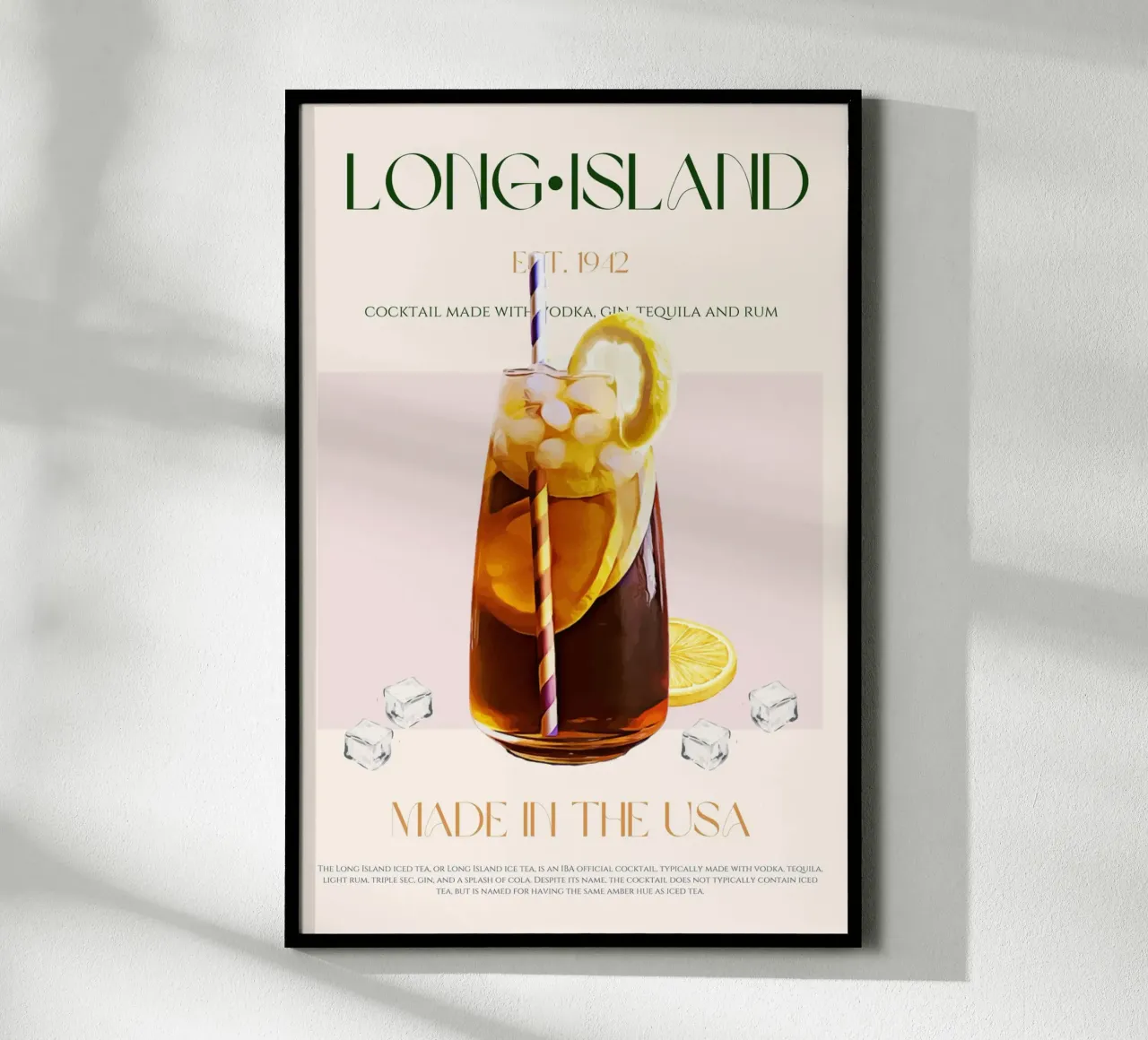 Long Island Cocktail Print hahnemühle by KOKRPrints