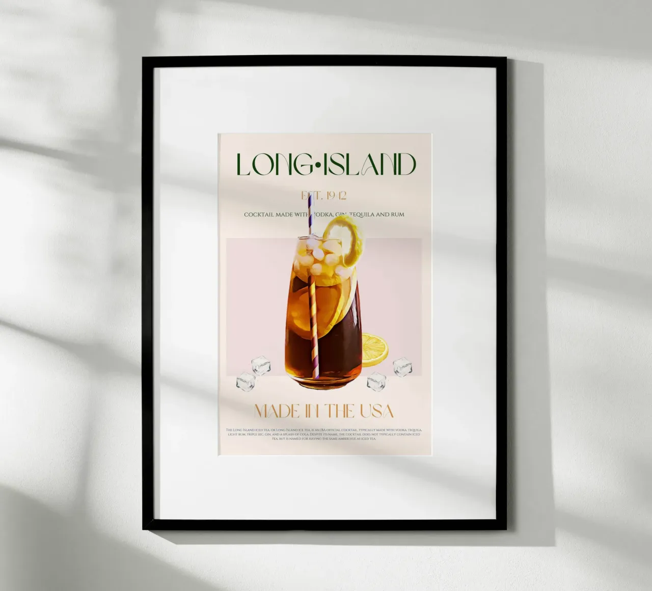 Long Island Cocktail Print hahnemühle by KOKRPrints