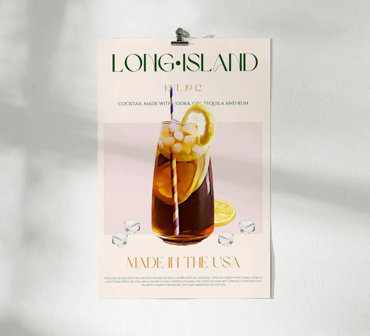 Long Island Cocktail Print hahnemühle by KOKRPrints