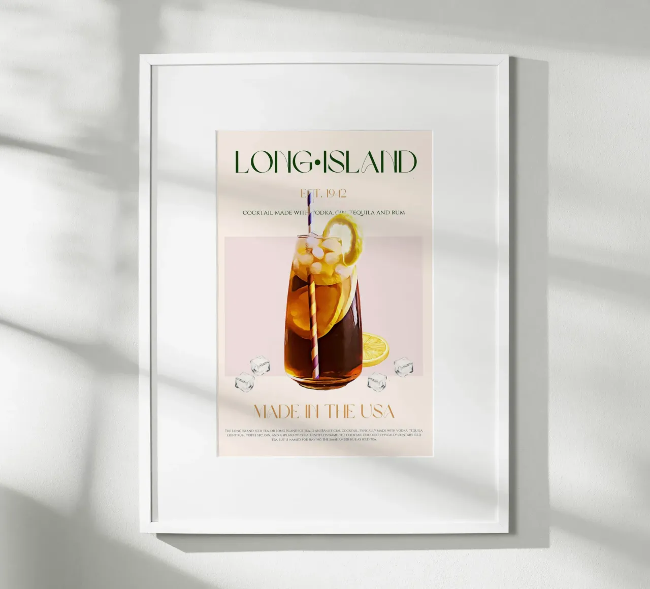 Long Island Cocktail Print hahnemühle by KOKRPrints