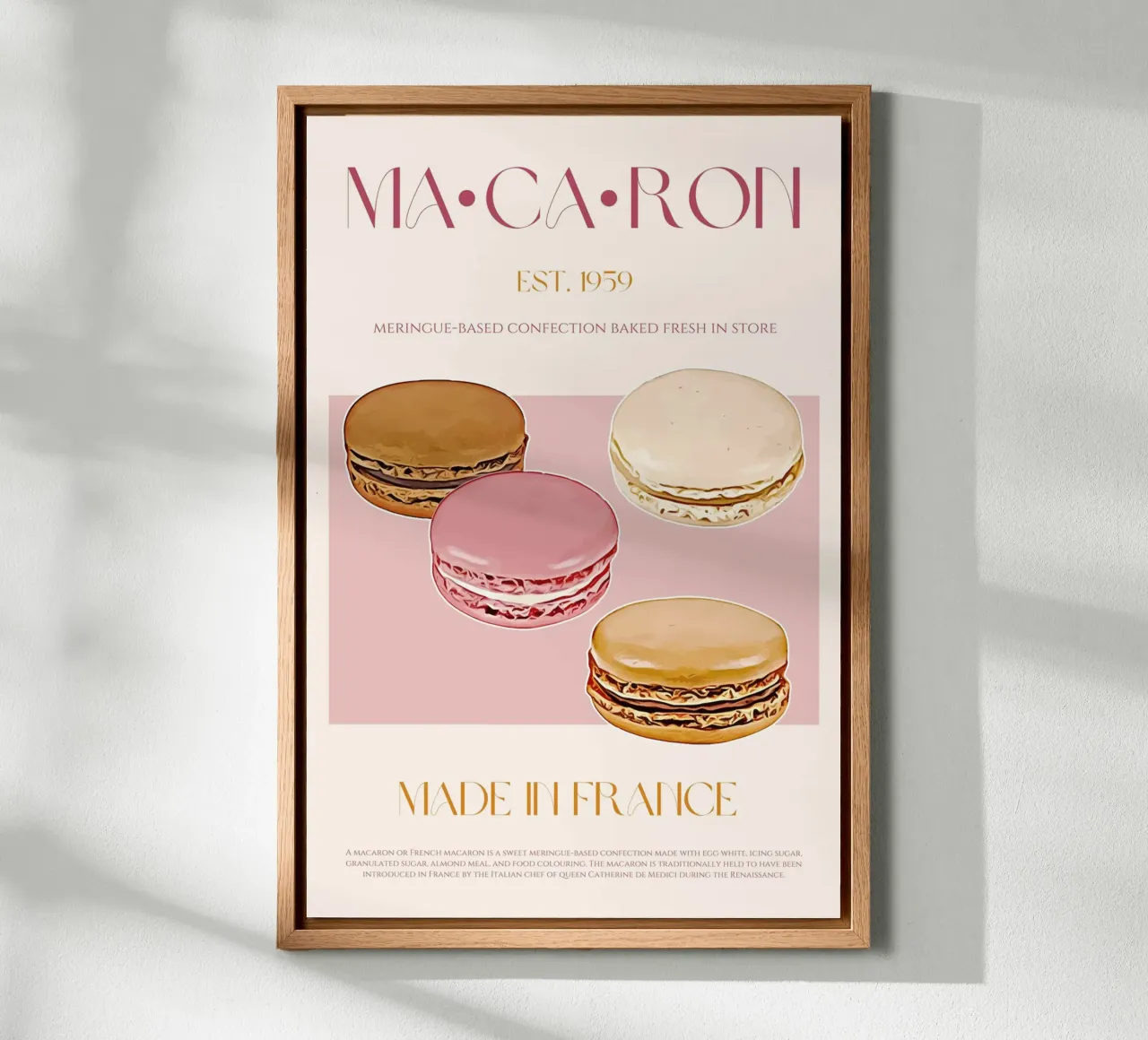 Macaron Print canvas by KOKRPrints