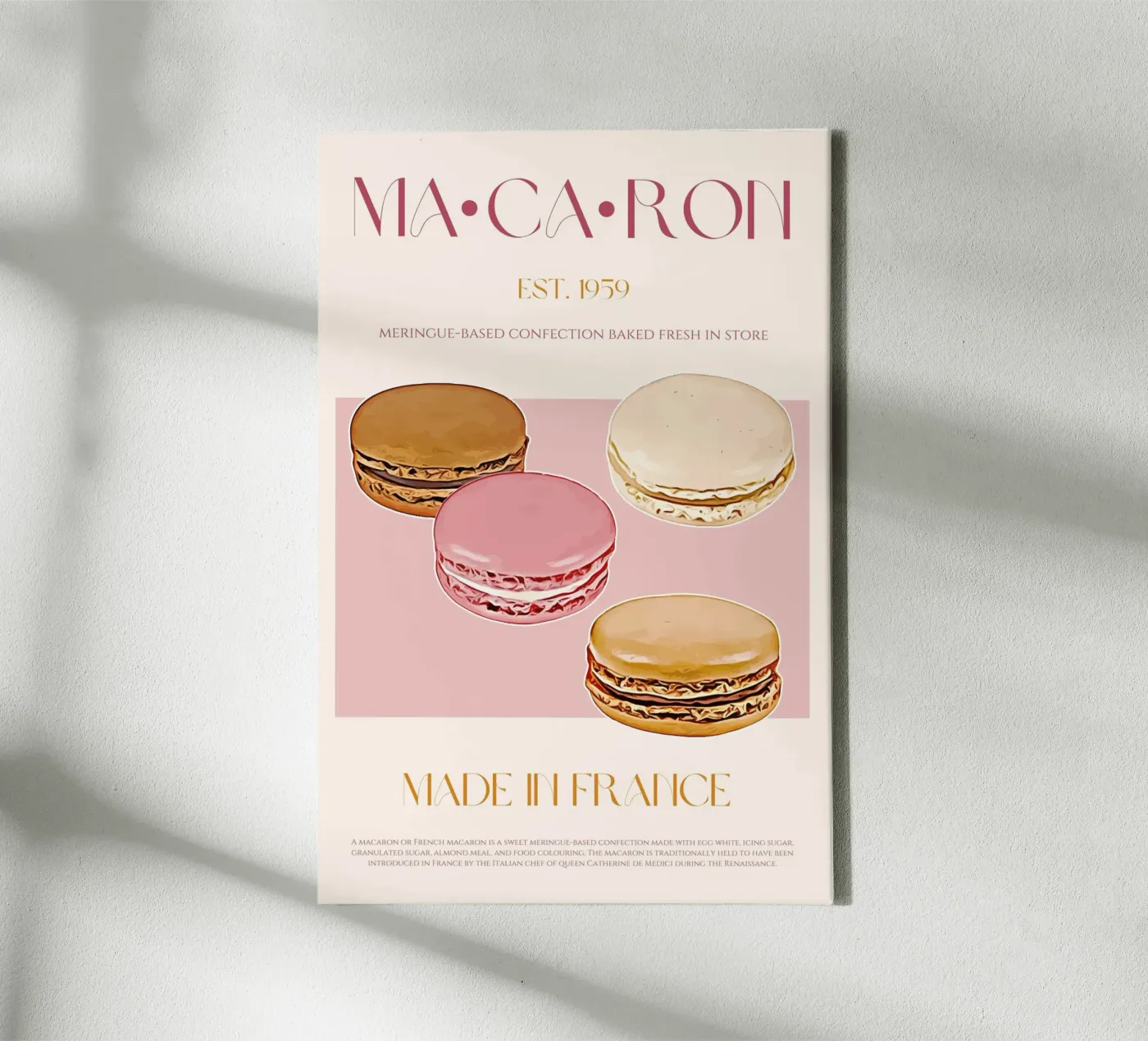 Macaron Print canvas by KOKRPrints