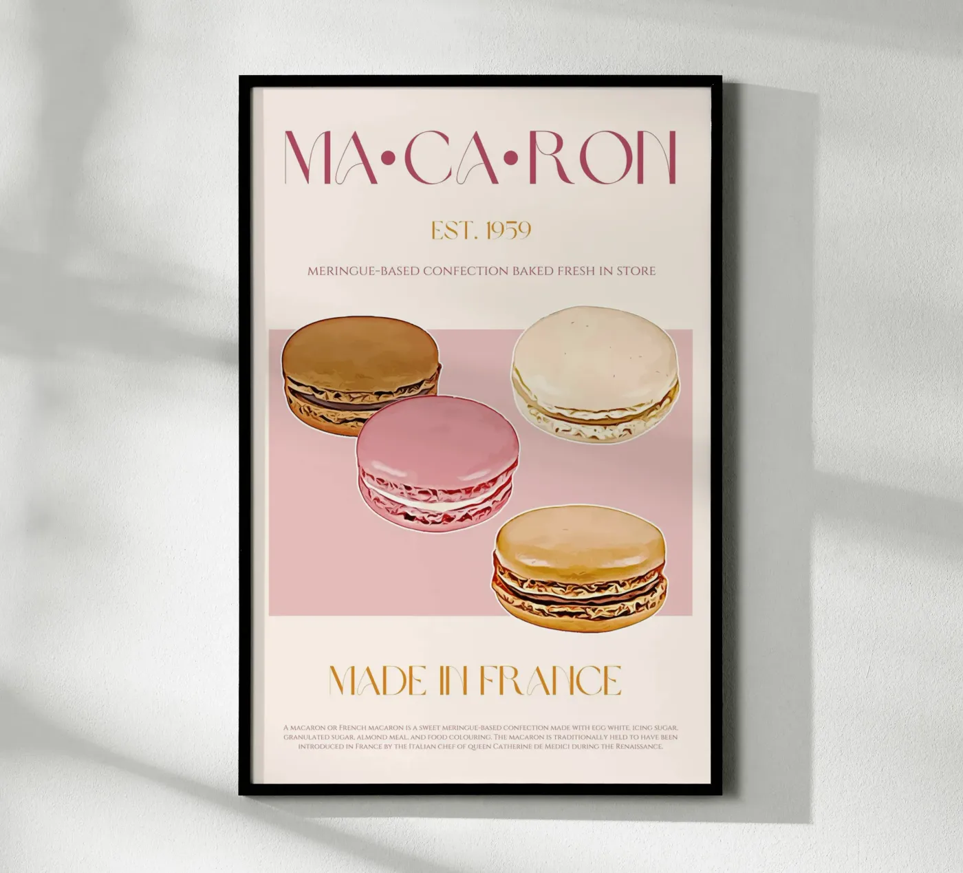 Macaron Print poster van KOKRPrints
