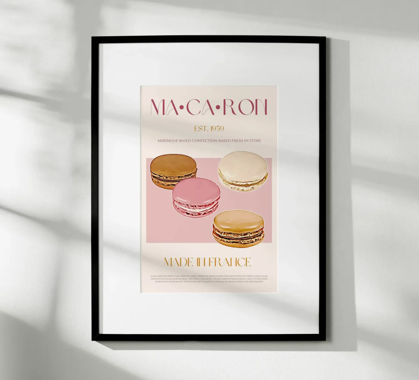 Macaron Print poster van KOKRPrints