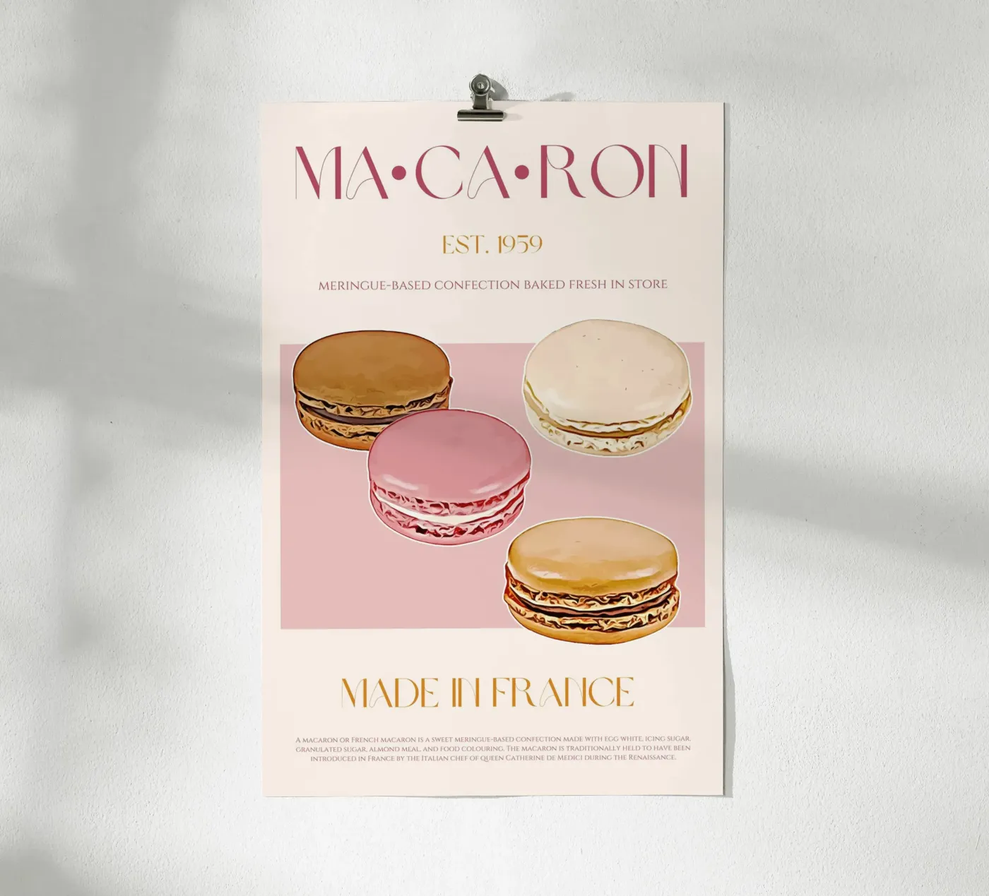 Macaron Print poster van KOKRPrints