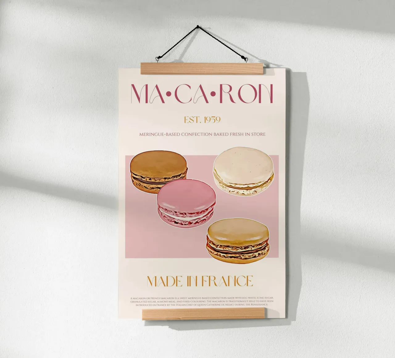 Macaron Print poster by KOKRPrints