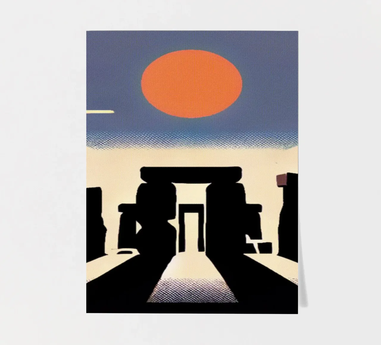 Stonehenge - Stampa poster d'epoca foglio adesivo da posterprints-by-nomad