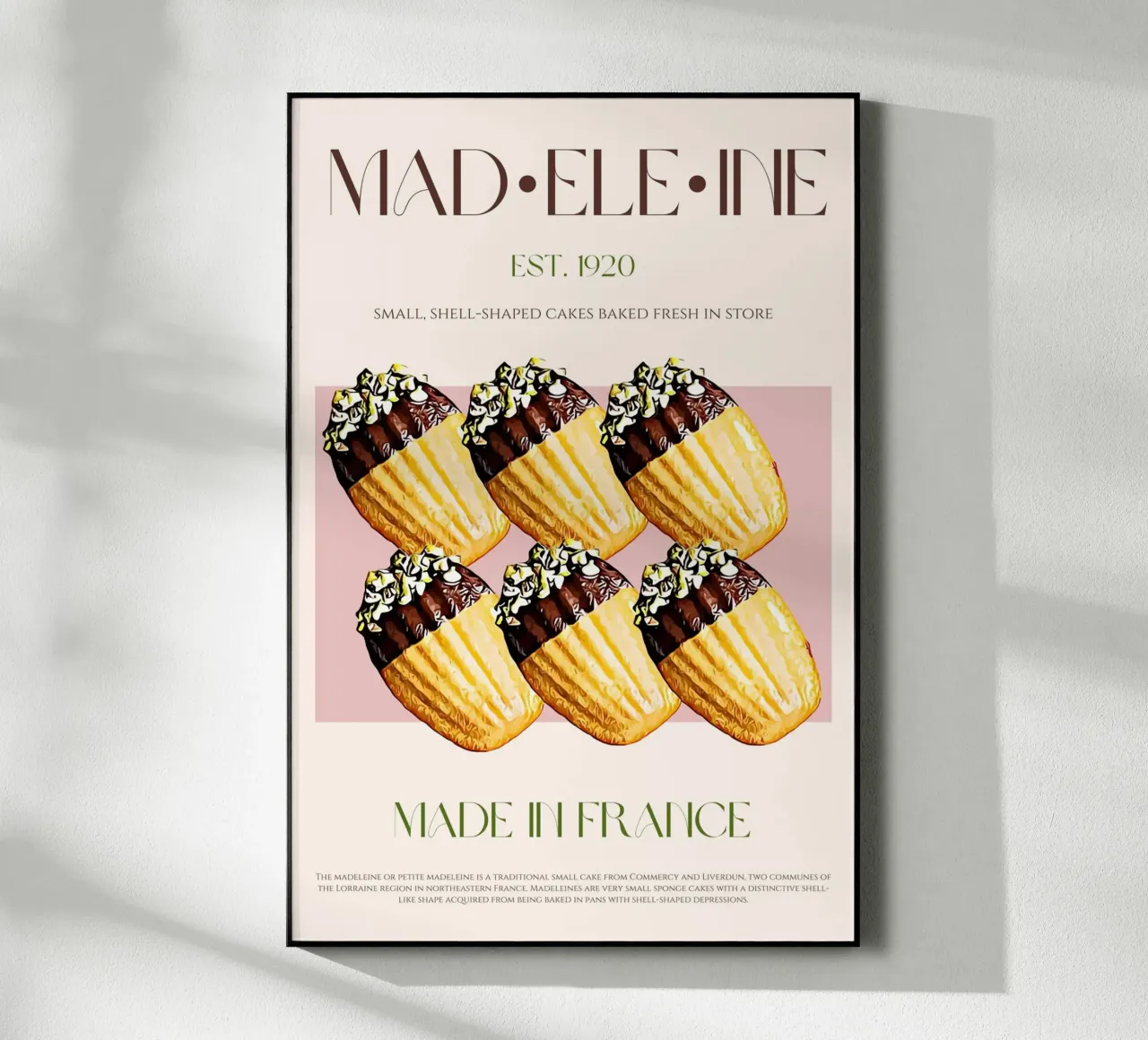 Estampado Madeleine metacrilato de KOKRPrints