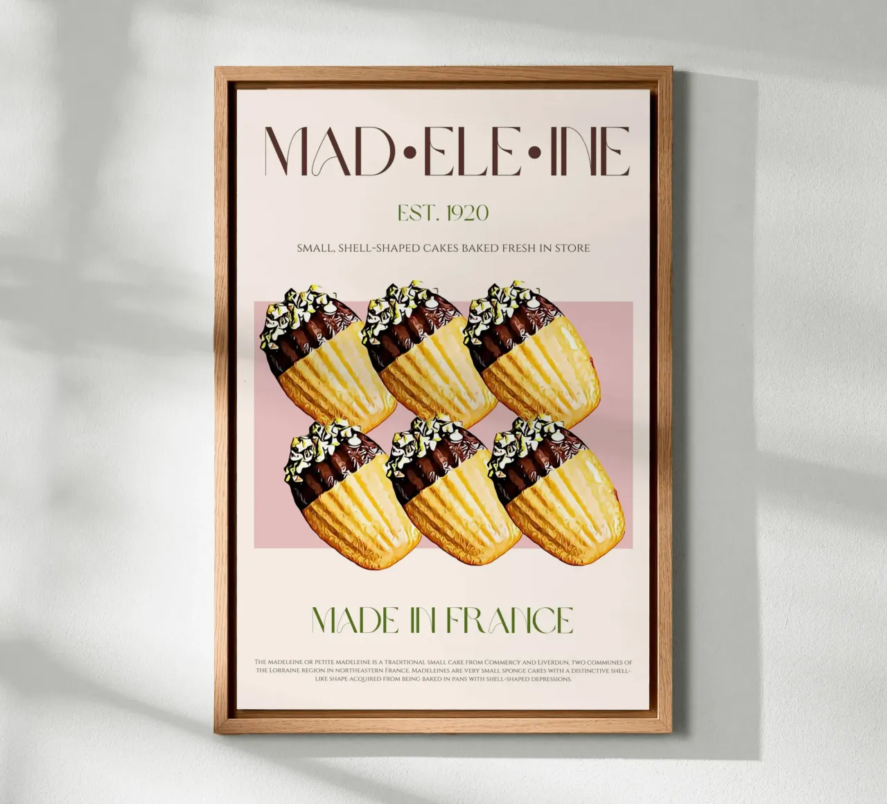 Madeleine Print canvas with Floater frame by KOKRPrints