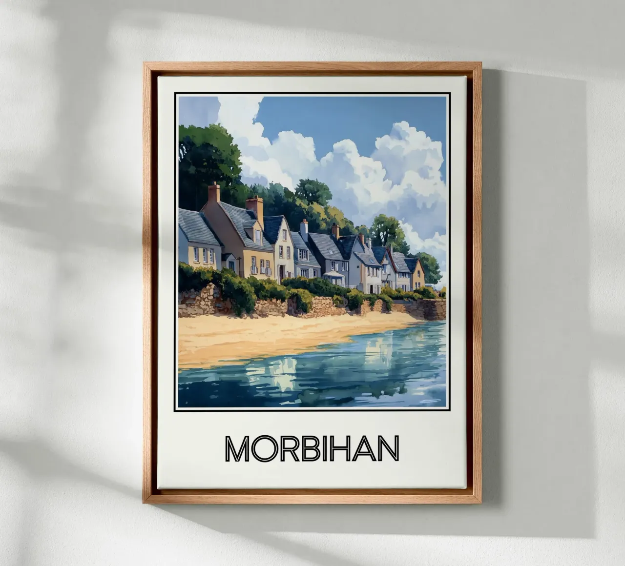 Morbihan tela con Cornice a cassetta da Frame the World