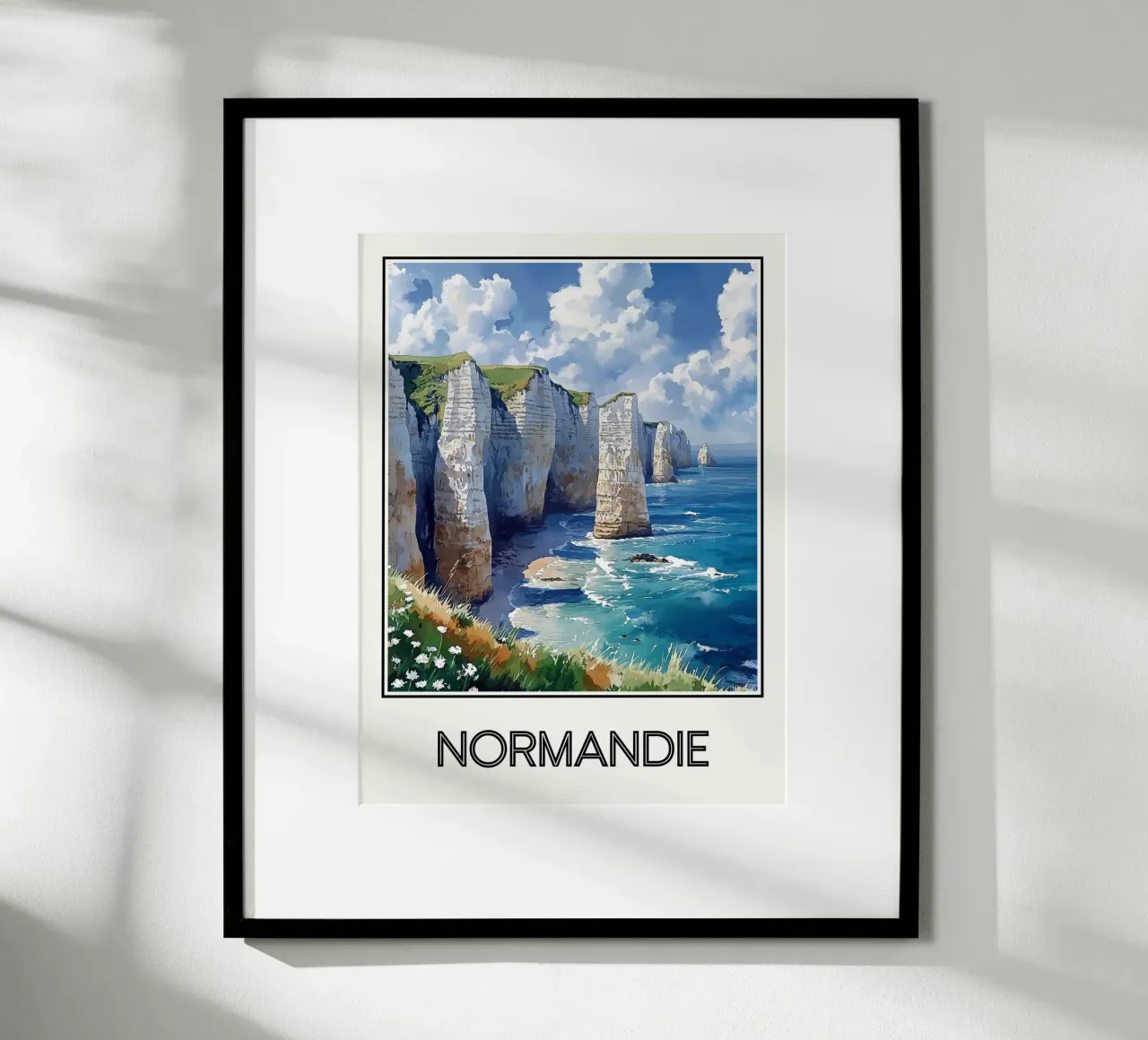 Normandie poster con telaio in plastica da Frame the World